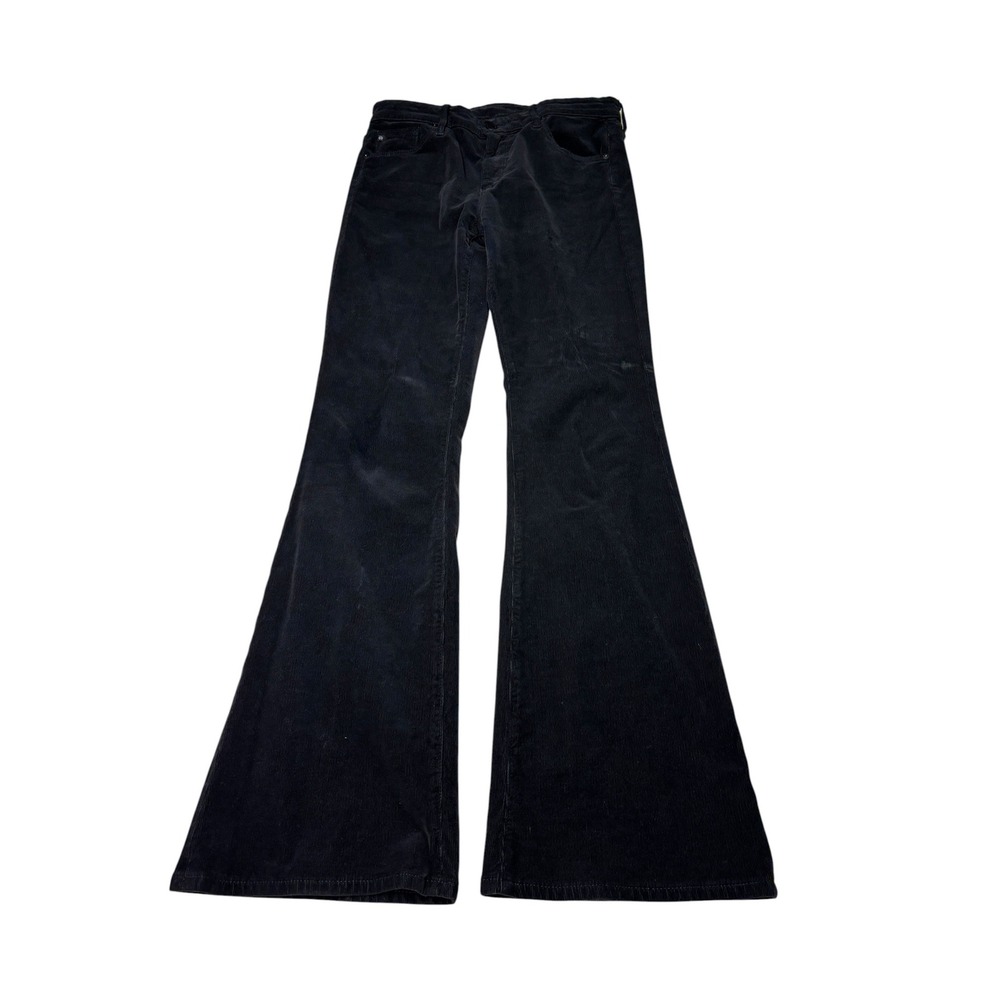 AG Adriano Goldschmied Farrah Boot High Rise Corduroy Pants Black Womens 28x32